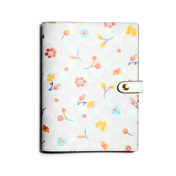 COACH NOTEBOOK MYSTICAL FLORAL PRINT IN SIGNATURE CANVAS - Picture 1 of 5